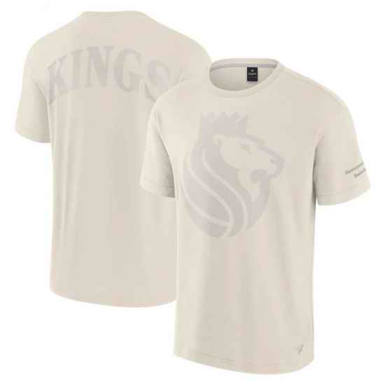 Men Fanatics Cream Sacramento Kings Elements Iconic T Shirt